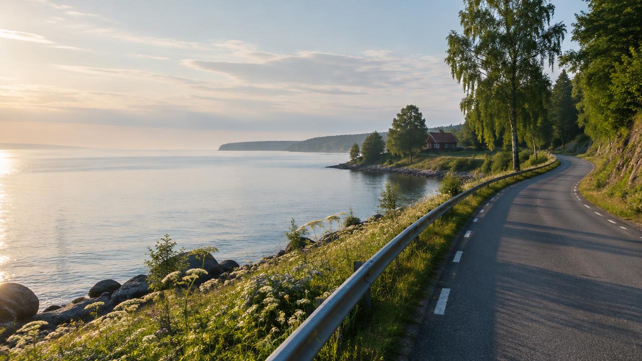 Road along Lake Vättern